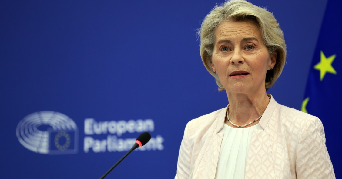La presidenta de la Comisión Europea, Ursula von der Leyen