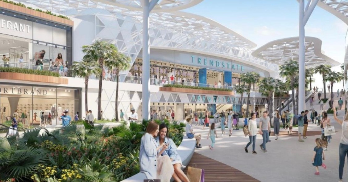 El proyecto de un futuro centro comercial.