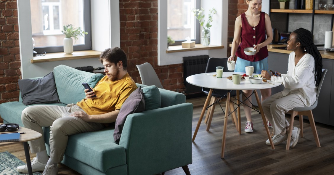 Shared apartment or student residence