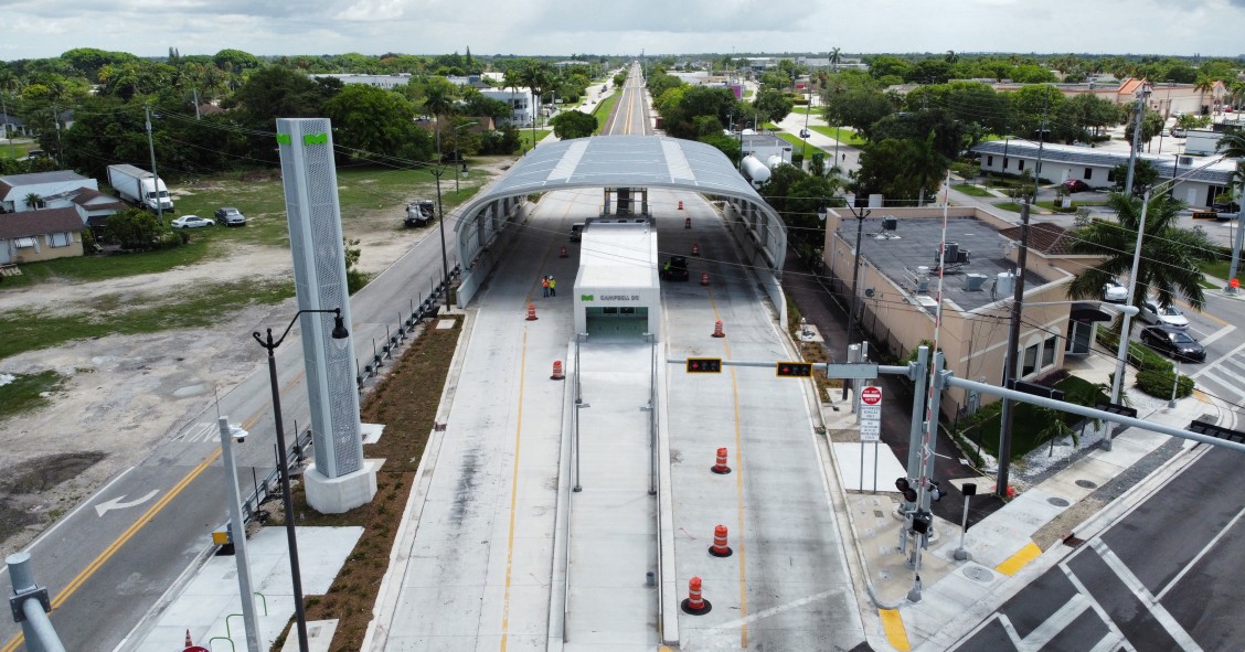 Sistema de tránsito rápido en autobús de Miami-Dade de OHLA
