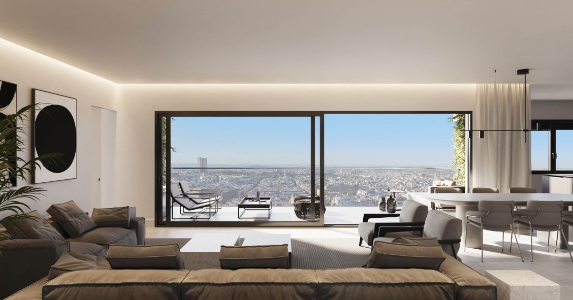 Planta 19 de las viviendas de Lar y BlackRock en Madrid