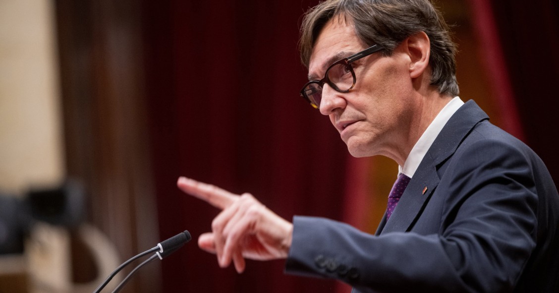El presidente de la Generalitat, Salvador Illa, en el Debate de Política General del Parlament