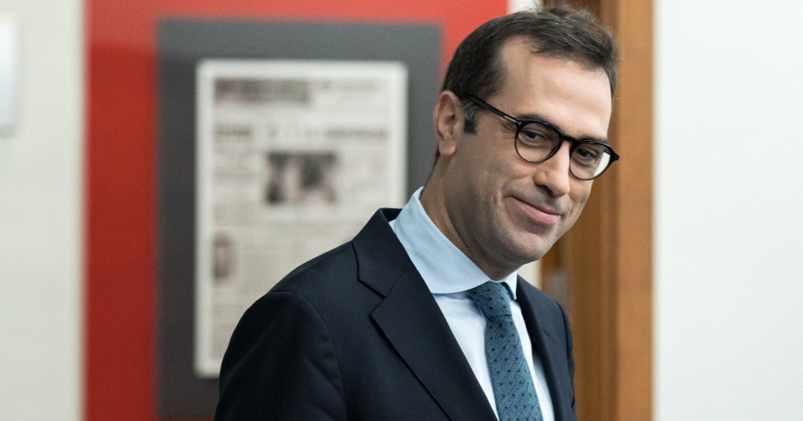 El ministro de Economía, Carlos Cuerpo, durante una rueda de prensa posterior al Consejo de Ministros, en el Palacio de La Moncloa