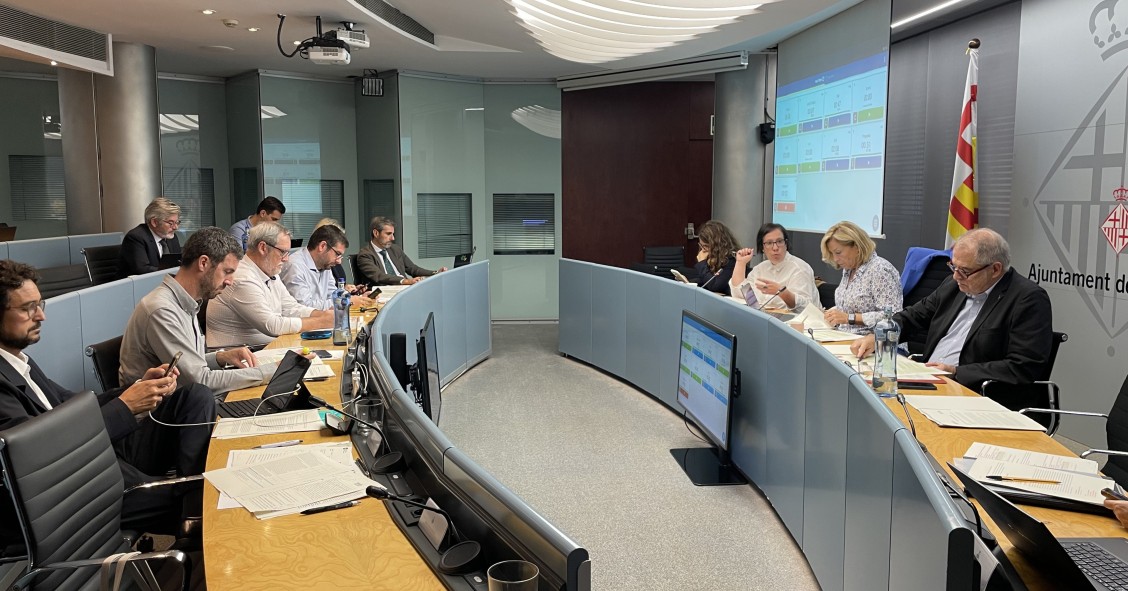 La Comisión de Economía y Hacienda del Ayuntamiento de Barcelona, este miércoles.