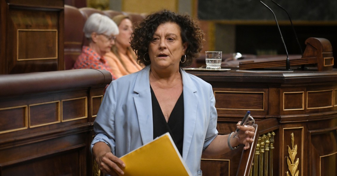 Archivo - La diputada de ERC Pilar Vallugera, durante una sesión plenaria extraordinaria, en el Congreso de los Diputados, a 23 de julio de 2024, en Madrid (España).