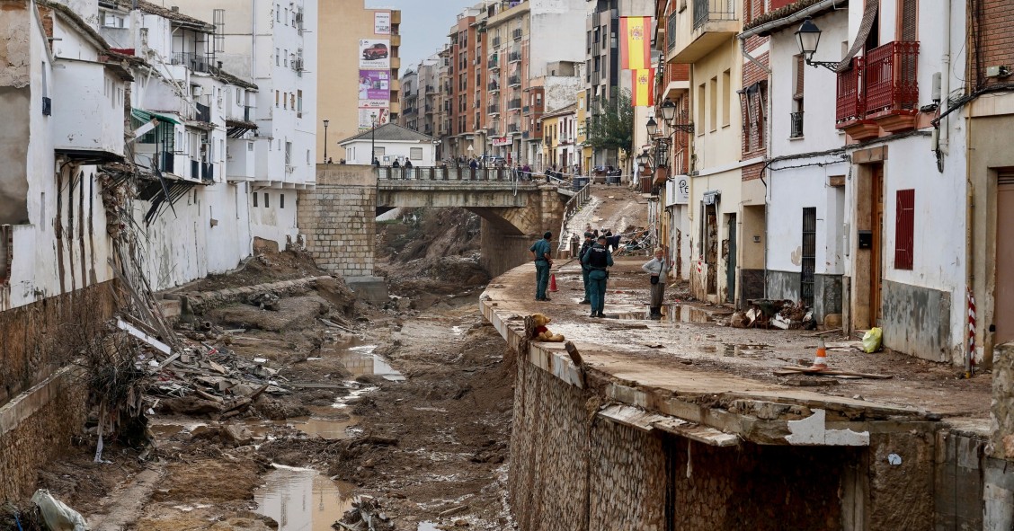 Estragos causados por la DANA, a 4 de noviembre de 2024, en Chiva, Valencia, Comunidad Valenciana (España).