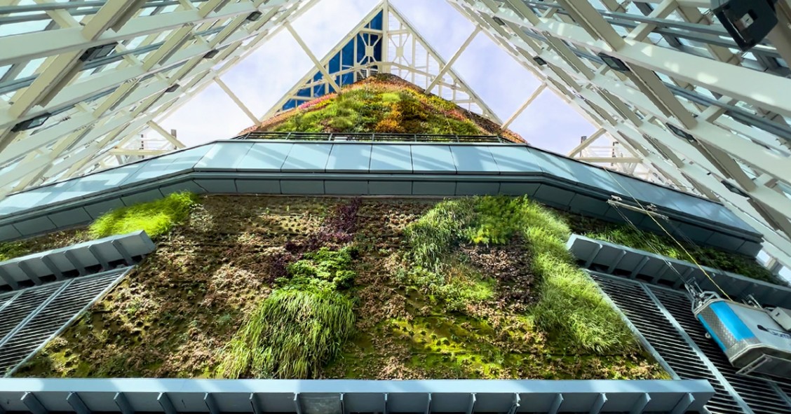 El jardín vertical más alto de Europa