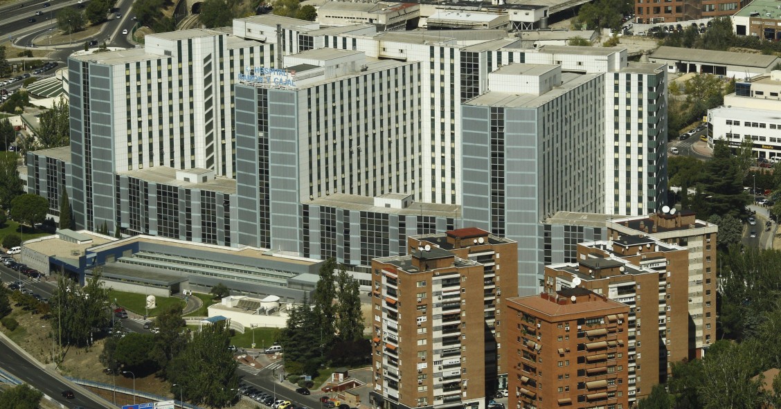 Edificios de Madrid vistos desde el aire