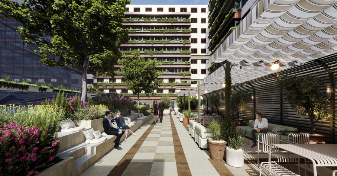 Proyecto de la terraza del edificio
