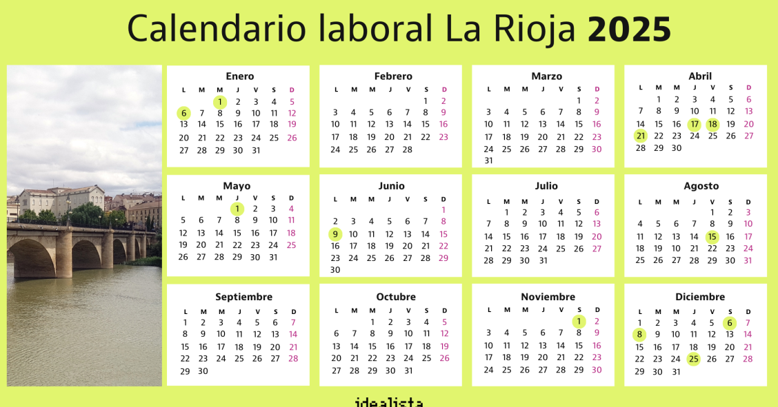 Calendario laboral La Rioja 2025