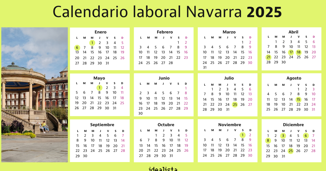Calendario laboral Navarra 2025