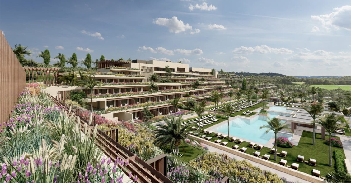 Exterior of the resort