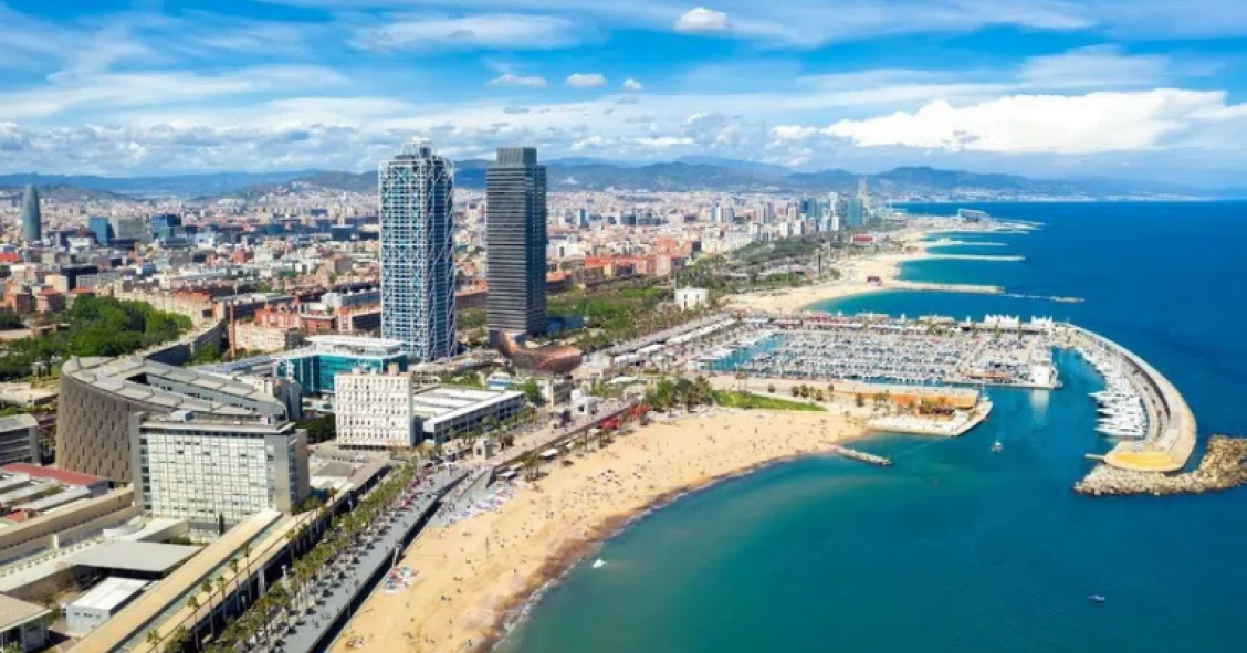 Immagine panoramica di Barcellona