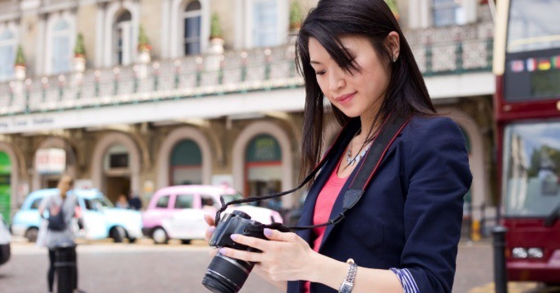 Turista china.