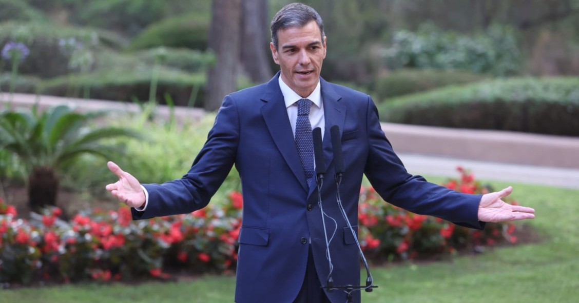 El presidente del Gobierno, Pedro Sánchez, este martes en Marivent.