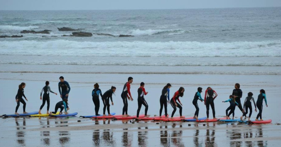 Surfing in Spain