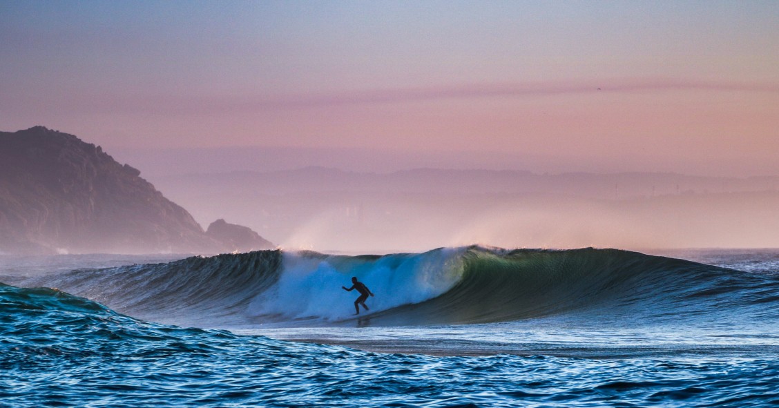 Surfing in Basque country