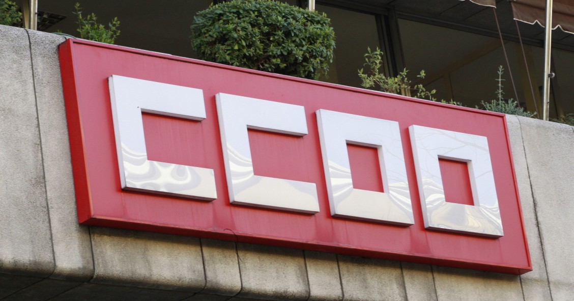 Archivo - Sede CCOO, logo de Comisiones Obreras, edificio, edificios CCOO, fachada de Comisiones Obreras, cartel CCOO