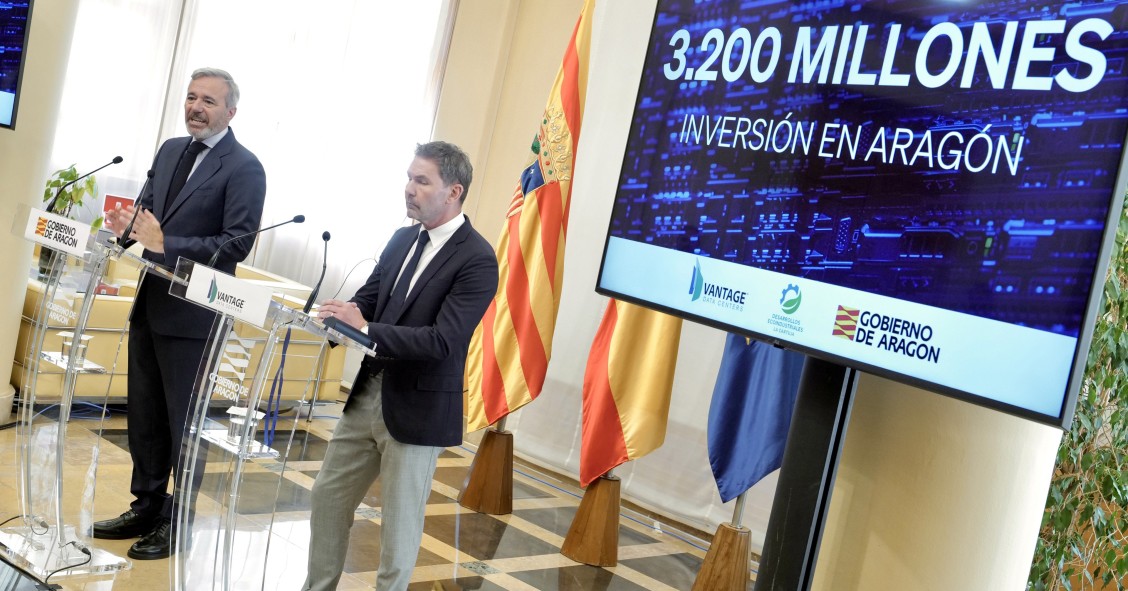 Vantage levantará un centro de datos de hiperescala en Villanueva de Gállego, con una inversión de 3.200 millones de euros.