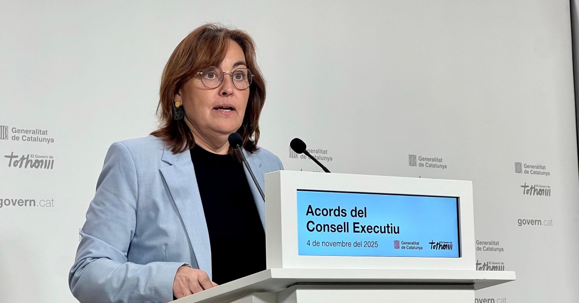 La consellera de Territorio, Vivienda y Transición Ecológica y portavoz de la Generalitat, Sílvia Paneque, en una rueda de prensa tras el Consell Executiu