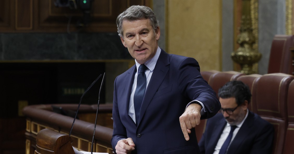 El presidente del Partido Popular, Alberto Núñez Feijóo