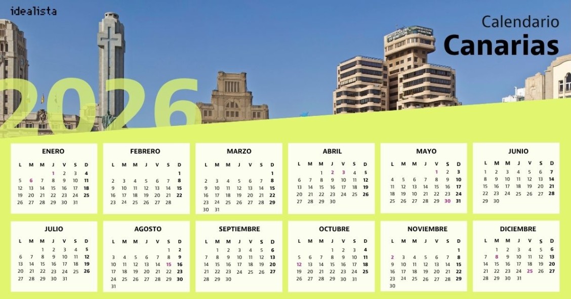 Calendario laboral Canarias 2026