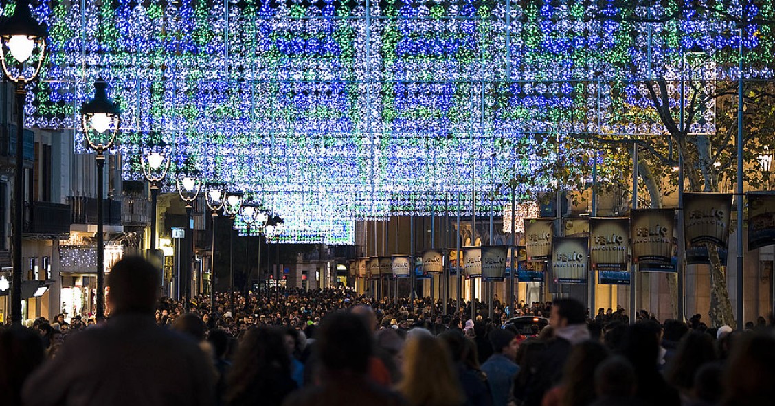 luces de navidad en barcelona