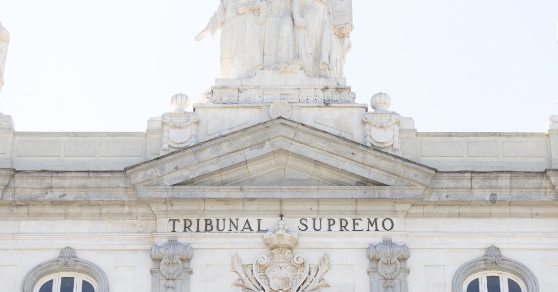 Archivo - Fachada de la sede del Tribunal Supremo