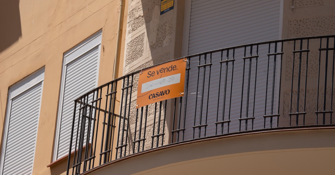 Archivo - Una vivienda en venta.