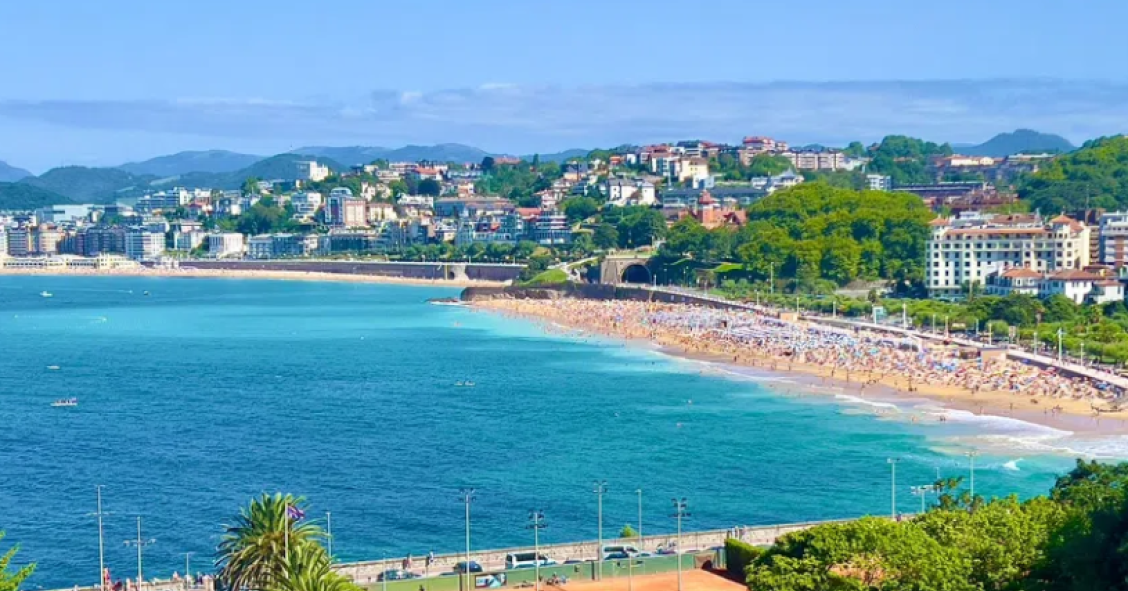 Viviendas en la costa de San Sebastián