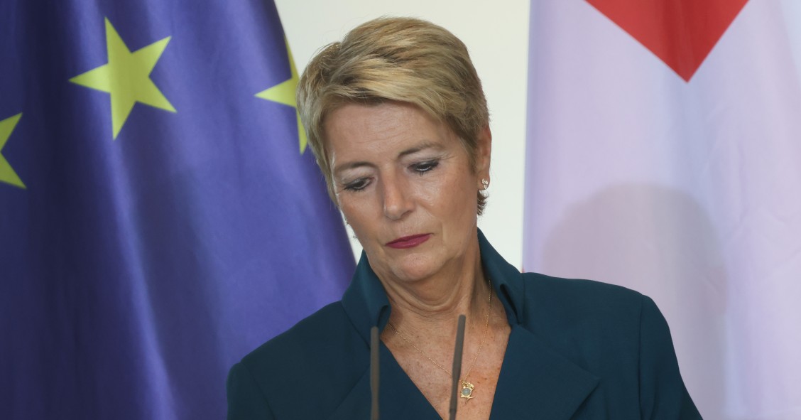 La presidenta de Suiza, Karin Keller-Sutter