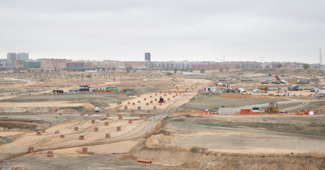 Obras de urbanización de Valdecarros 