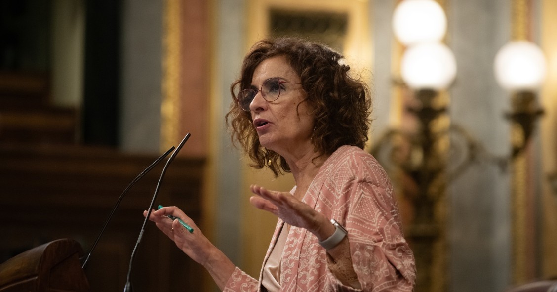 La vicepresidenta primera y ministra de Hacienda, María Jesús Montero.