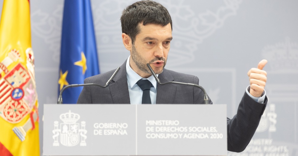 El ministro de Derechos Sociales, Consumo y Agenda 2030, Pablo Bustinduy