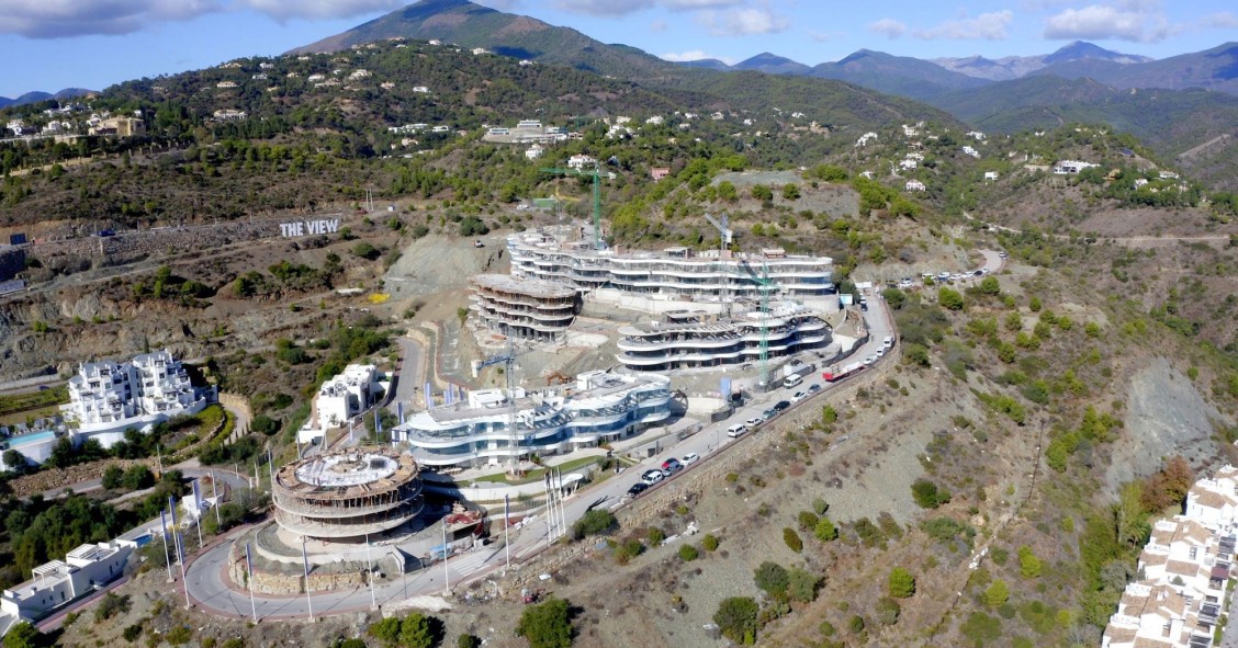 Archivo - Apartamentos de lujo industrializados en construcción