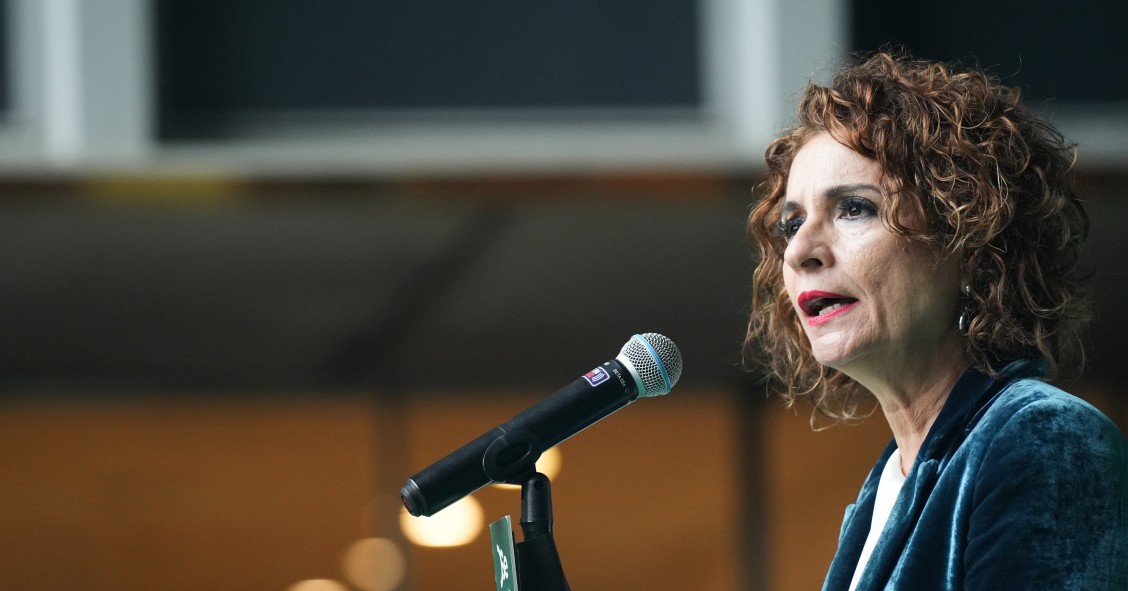 La vicepresidenta primera del Gobierno y ministra de Hacienda, María Jesús Montero.