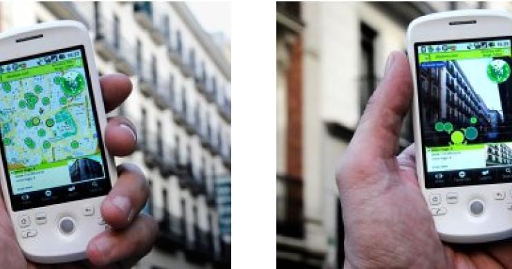 vista de las opciones de la capa layar de idealista.com idealista.com se suma a la "realidad aumentada"