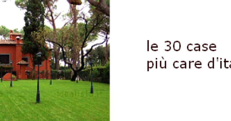 Las 30 casas más caras de Italia