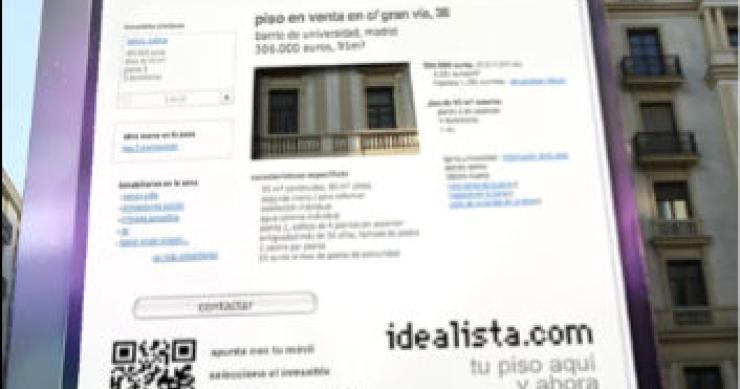 Un anuncio como una casa de idealista.com gana un premio de publicidad (fotomontaje)