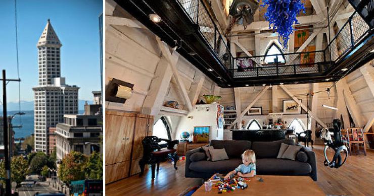 Vivir en una pirámide en seattle a 140 metros de altura (fotos)