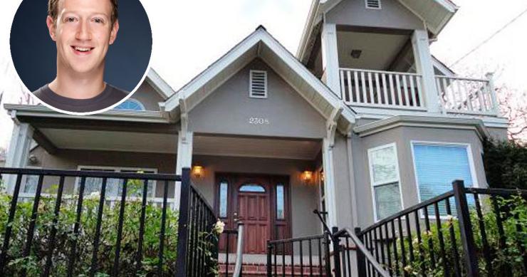La modesta casa en la que vivió de alquiler Mark Zuckerberg, el fundador de Facebook