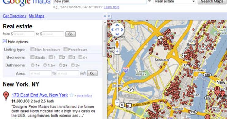 Google retira su herramienta de buscar pisos