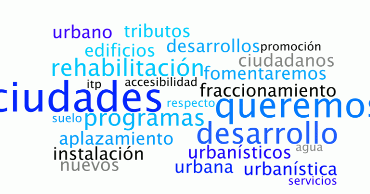 las 25 palabras más repetidas por el pp en su programa sobre la vivienda Programa electoral pp 2011 en materia de vivienda