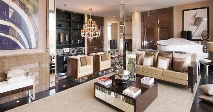 vista de uno de los dormitorios del apartamento El apartamento de alquiler más caro de londres (fotos)