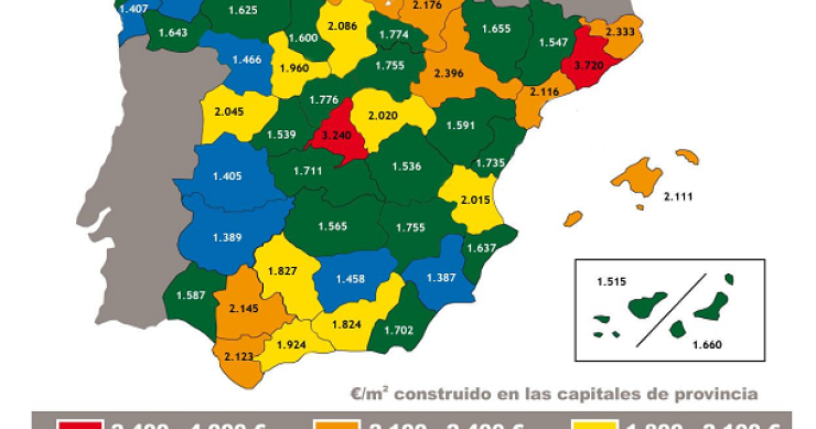 La vivienda nueva bajó un 4,7% en el último año, según sociedad de tasación (gráficos)