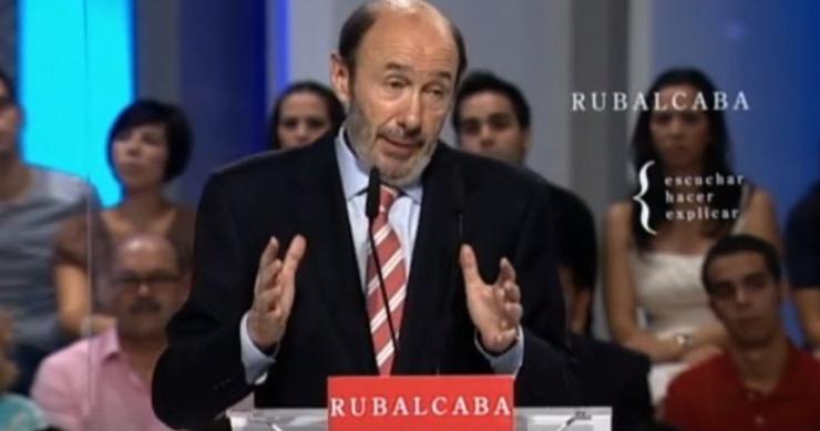 Rubalcaba pide al bce que baje los tipos de interés