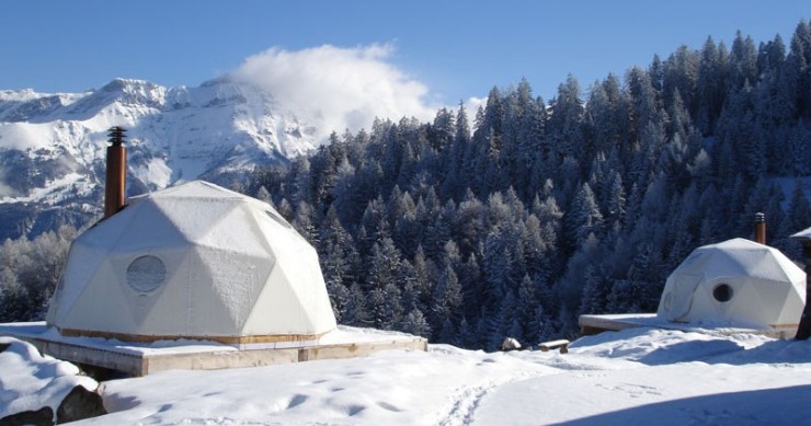 Resort whitepod para los auténticos amantes del esquí