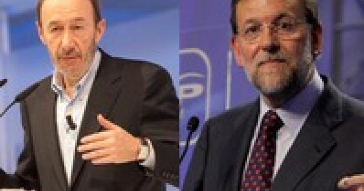 Rubalcaba y Rajoy se comprometen a hacer públicos los gráficos que utilicen en el debate del 7-n