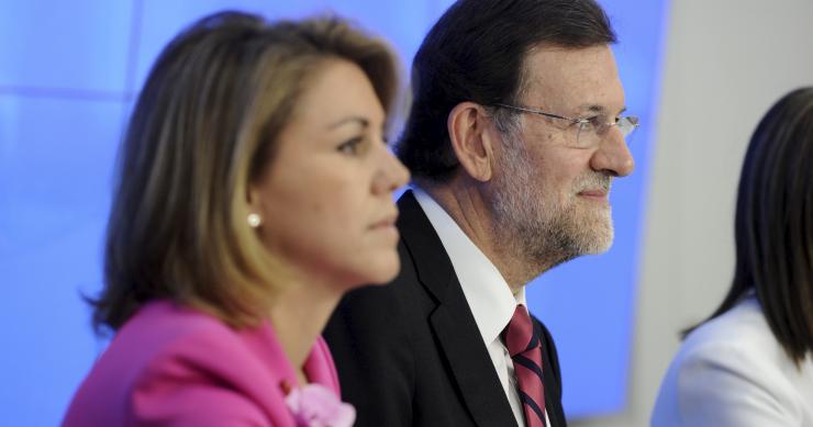 cospedal junto a rajoy Cospedal suspende "temporalmente" la construcción de vpo en castilla-la mancha