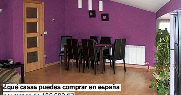 ¿Qué viviendas puedes comprar en España por 150.000 euros? (Tabla)